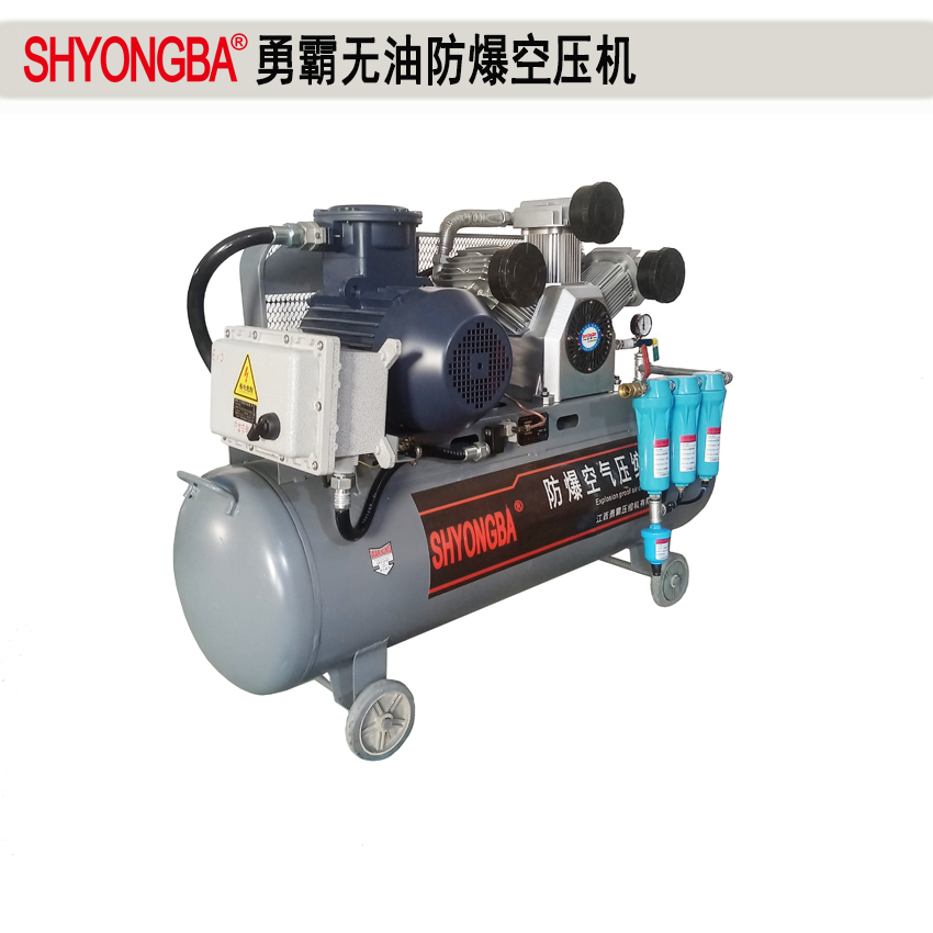 5.5KW 7.5KW无油防爆空压机（带过滤）
